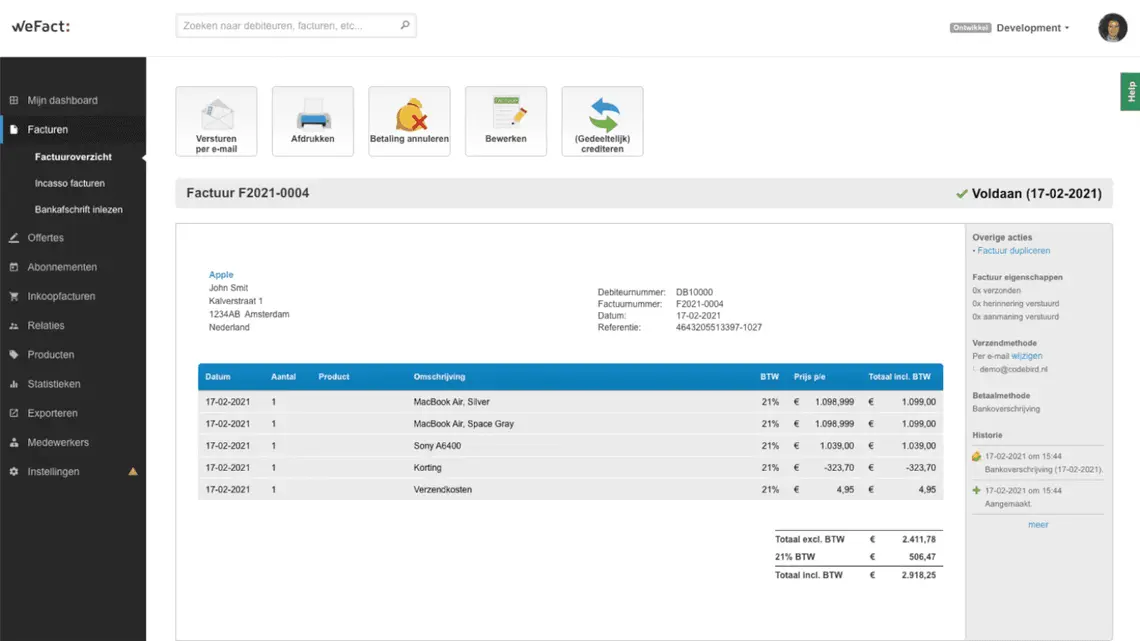 Hero image of the case: Scaling Up for Success: WeFact's Enhanced Software Capabilities and Client Retention